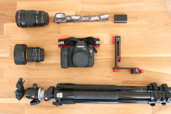 Equipment to photograph the Milky Way