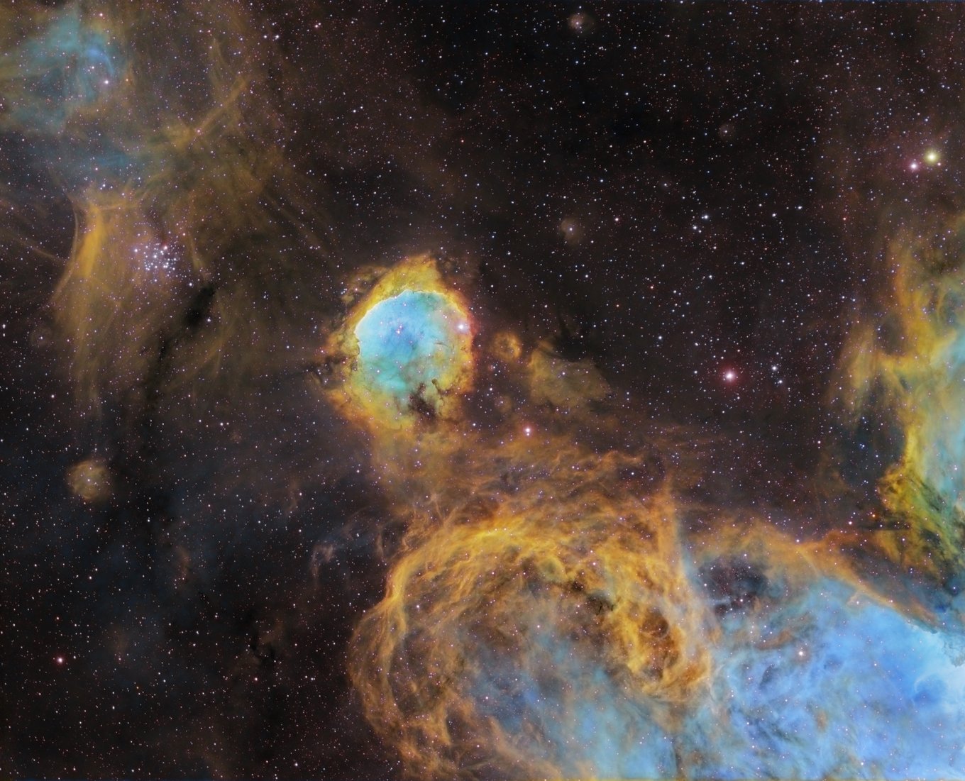 NGC 3324, the Gabriela Mistral nebula