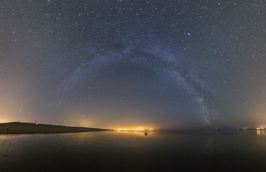 The Milky Way arch after adjustment