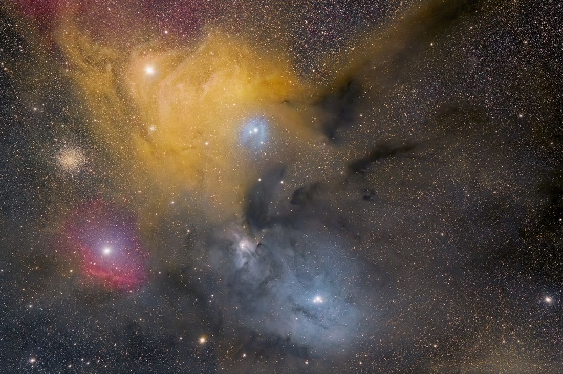 Nébulosités autour de l’étoile Rho Ophiuchus